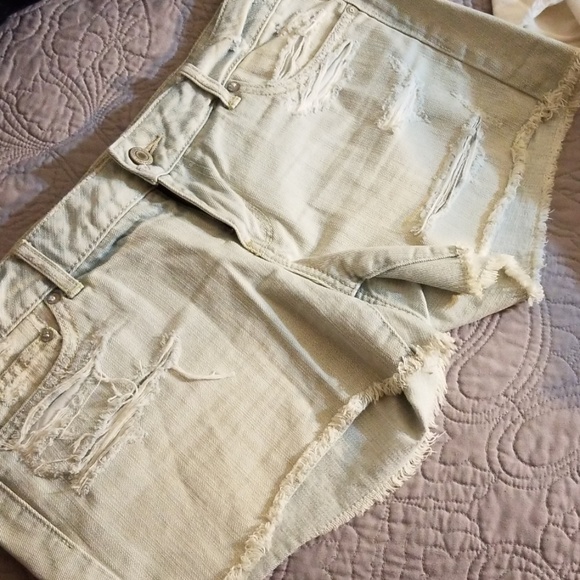 2 pr Anerican Eagle jean Shorts - Picture 2 of 3